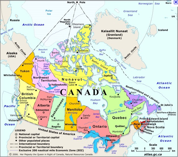 Canada Provinces and Territories